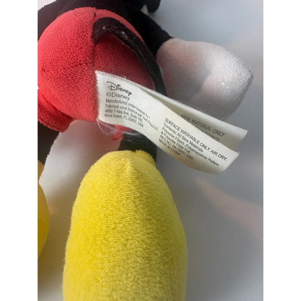 Disney Mickey Mouse Plush Stuffed Animal Classic‎ Red Shorts Yellow Shoes 10